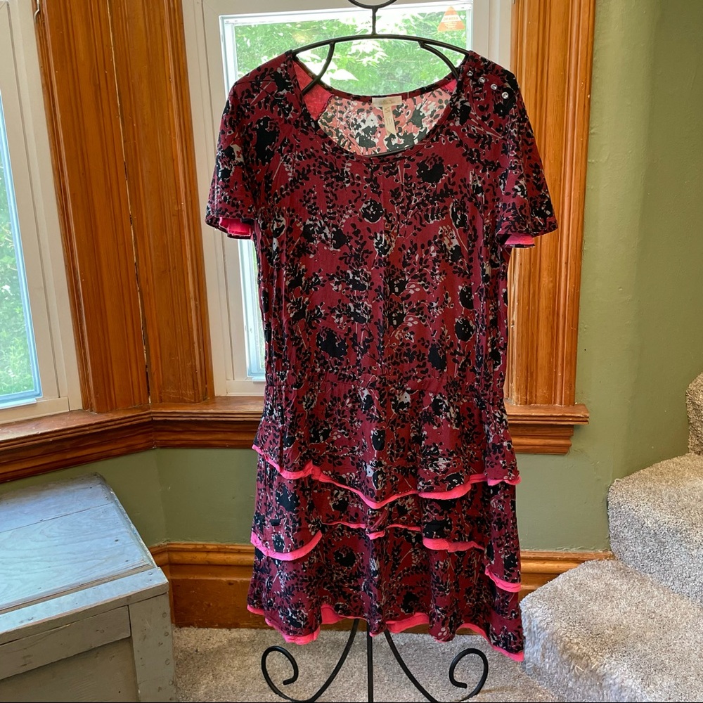 Matilda Jane ruffle bottom short sleeve dress | size large